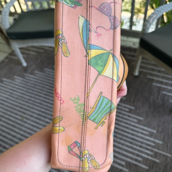 Vintage Dooney & Bourke Summer Mini Slouch Handbag Summer Design - Picture 10 of 13